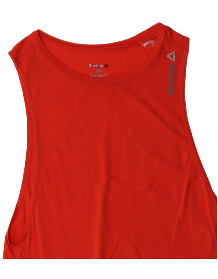 REEBOK Damen Graphic Vest Top UK 0/2 2XS Orange
