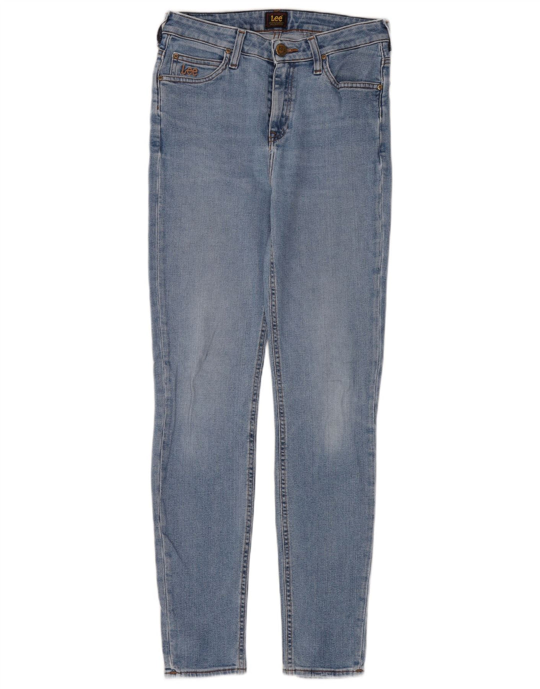 Lee Damen Skinny Jeans W29 L33 Blaue Baumwolle