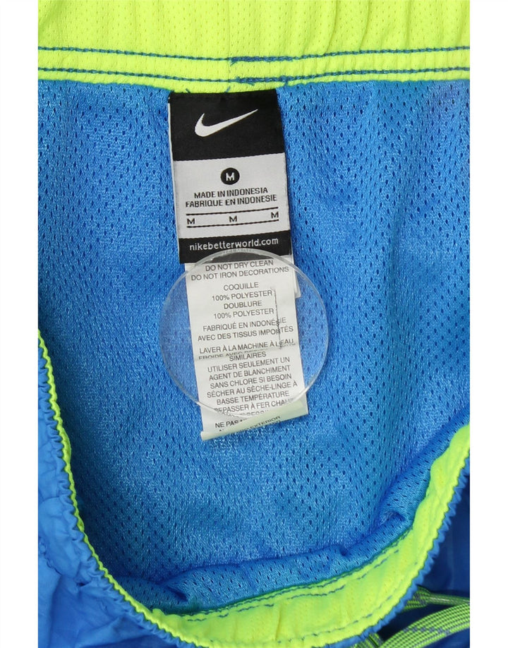 Nike Herren-Sportshorts aus mittelblauem, geometrischem Polyester