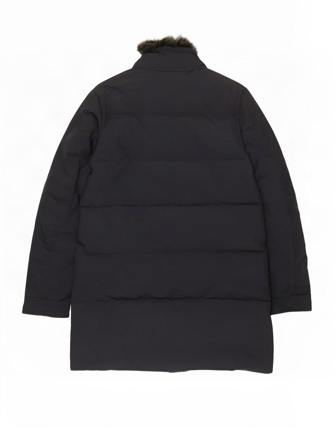 Woolrich Wattierter Herrenmantel UK 38 Mittelmarineblaues Polyester