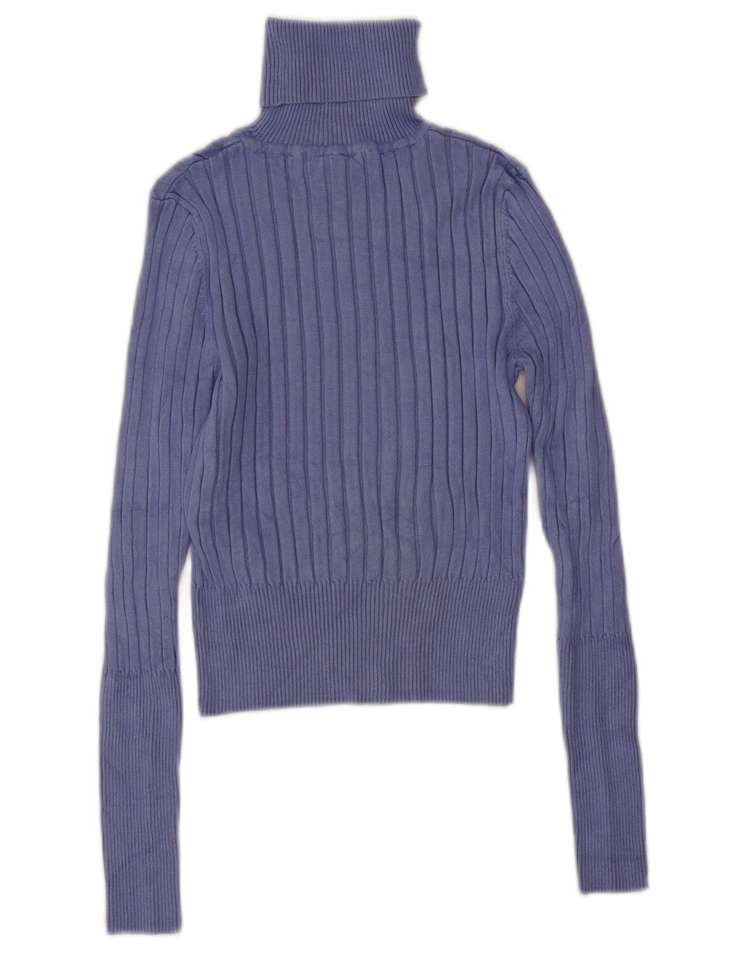 Zara Damen Crop Oversized Rollkragenpullover Pullover UK 12 Mittellila