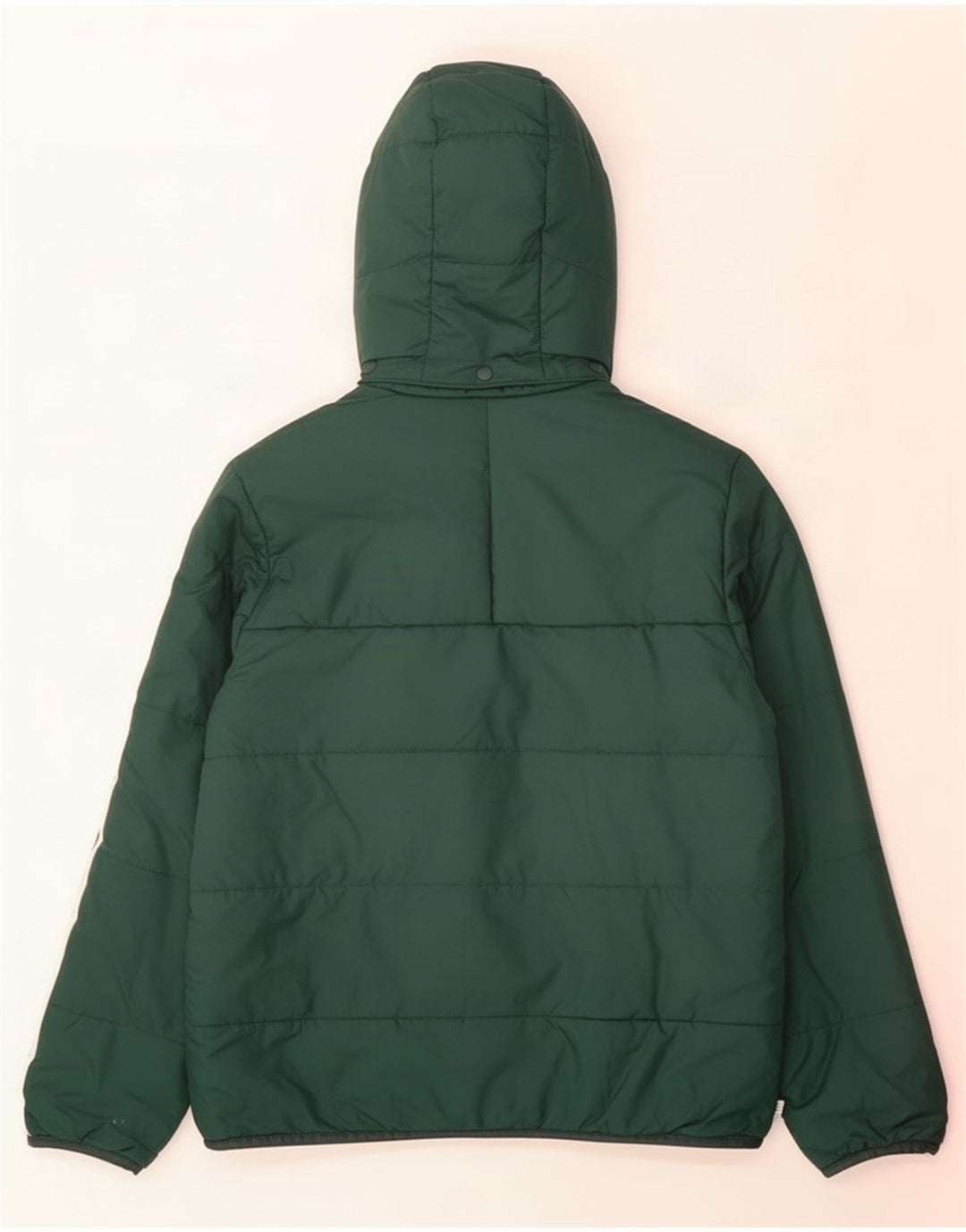 Adidas Jungen wattierte Jacke mit Kapuze, 10–11 Jahre, grünes Polyester