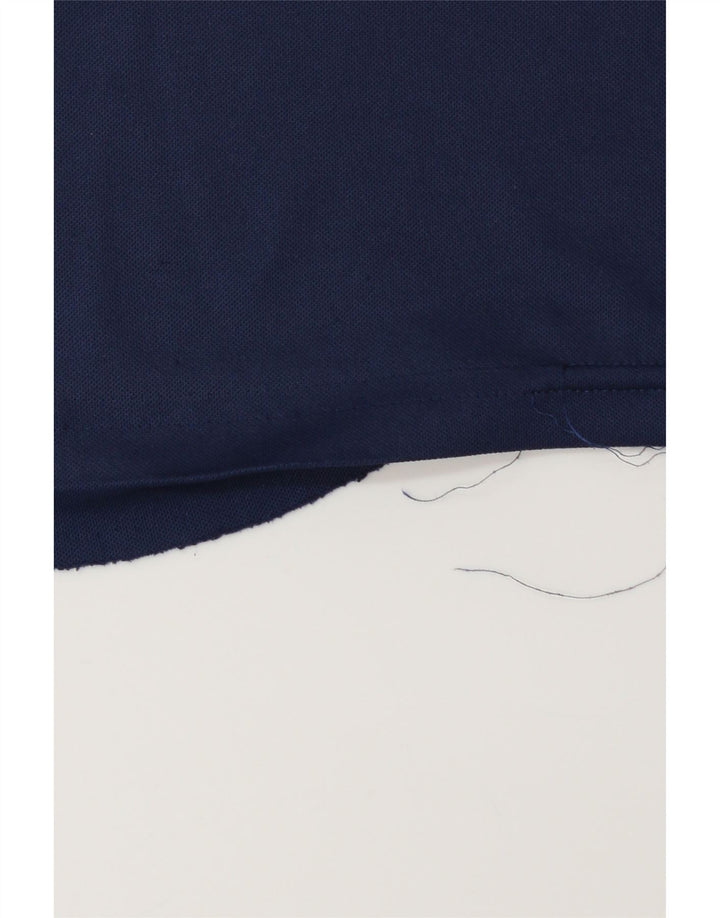 ADIDAS Herren Climalite T-Shirt Top Large Marineblau Polyester