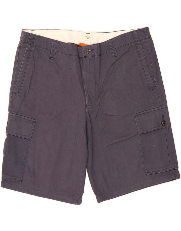 DOCKERS Mens Cargo Shorts W36 Large Navy Blue Cotton Vintage Dockers and Second-Hand Dockers from Messina Hembry 