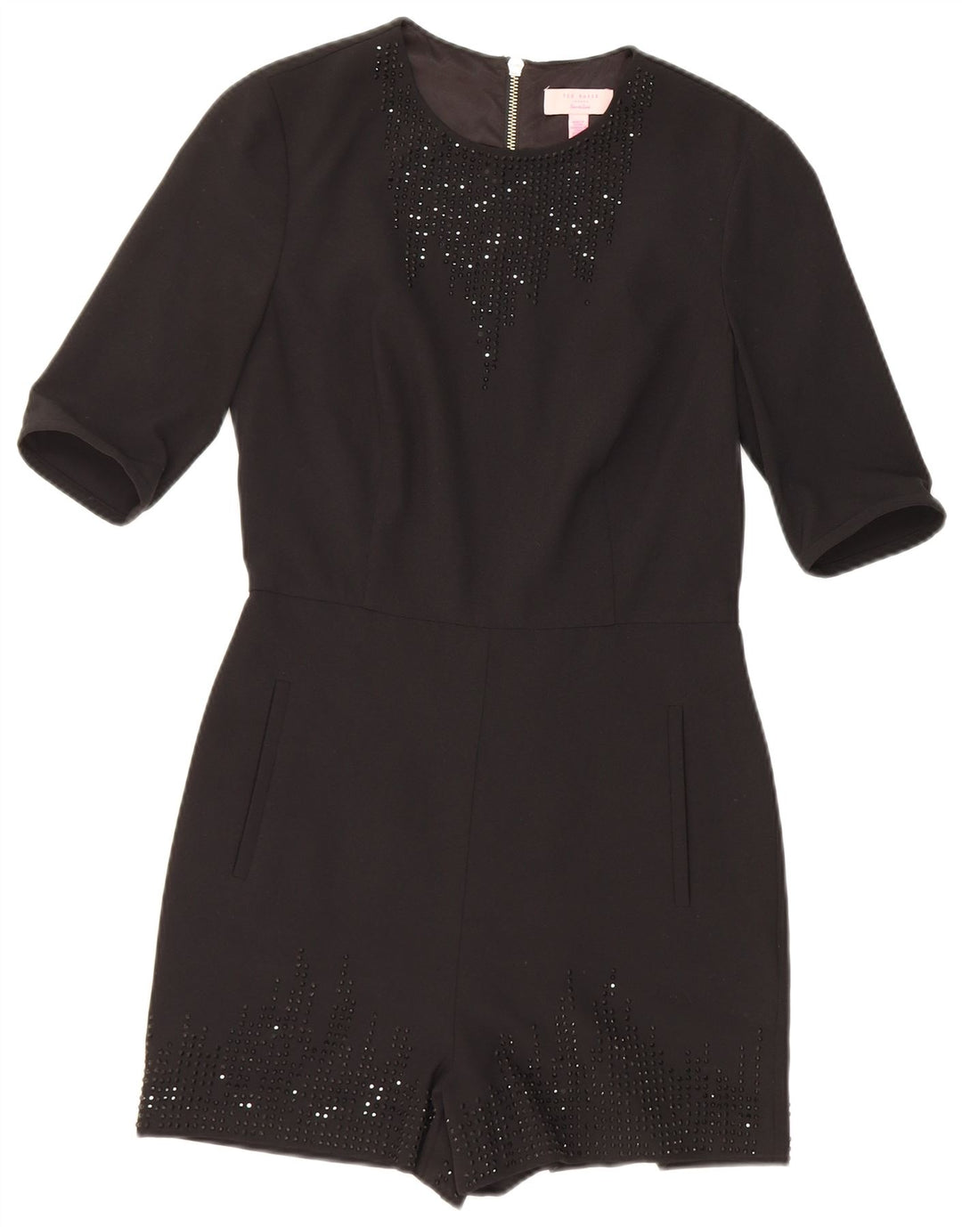 Ted Baker Damen-Spielanzug, Größe 1 XS, schwarzes Polyester