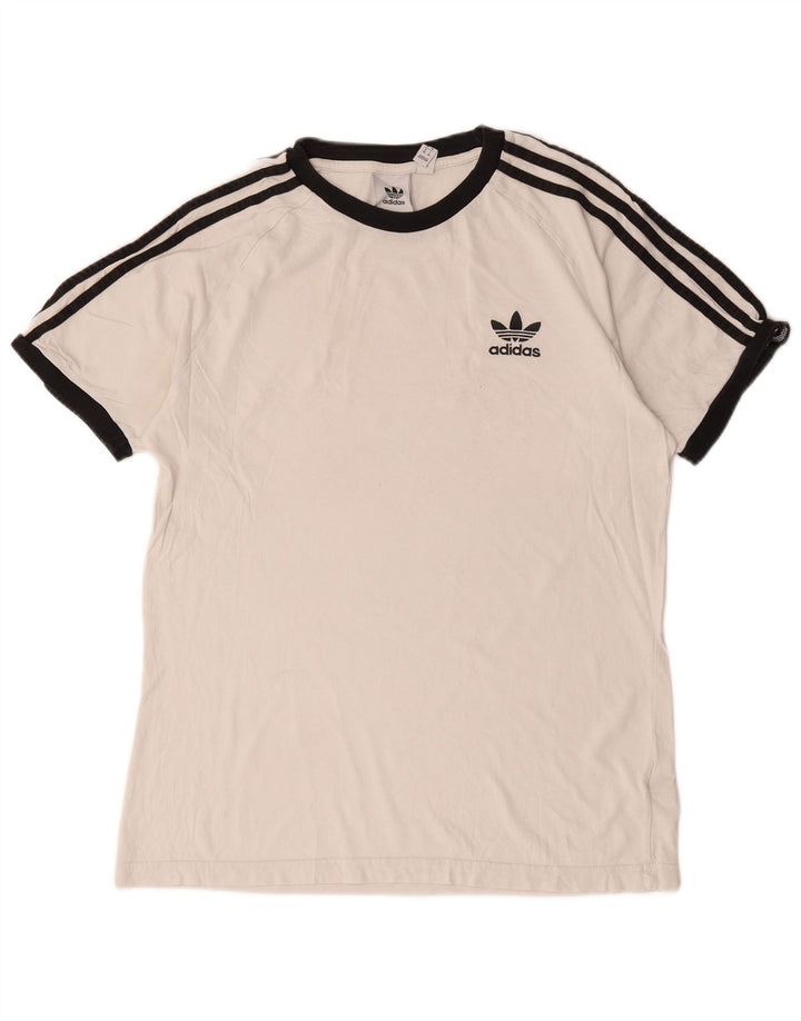 Adidas Herren T-Shirt Top Mittelweiße Baumwolle