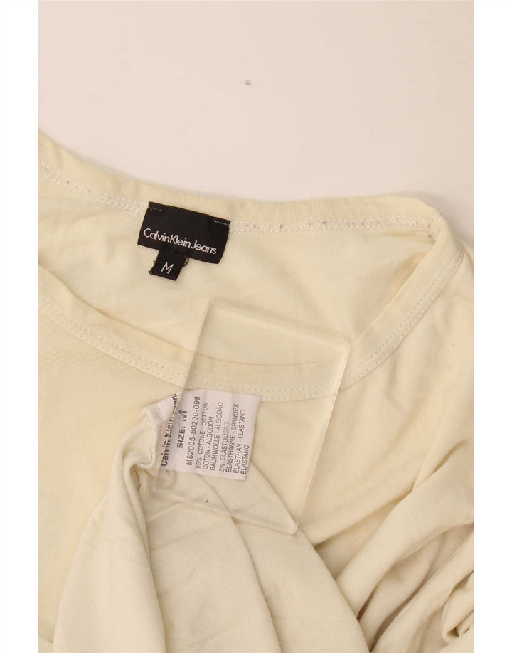 Calvin Klein Jeans Herren Grafik-Oberteil, langärmelig, mittelbeige Baumwolle