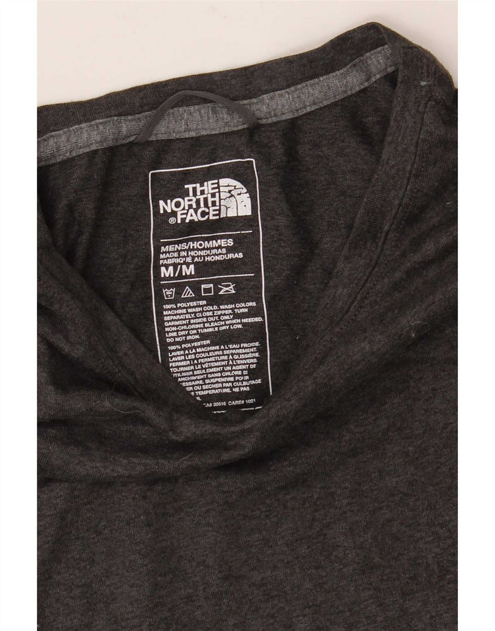 The North Face Herren-T-Shirt-Oberteil aus mittelgrau meliertem Polyester