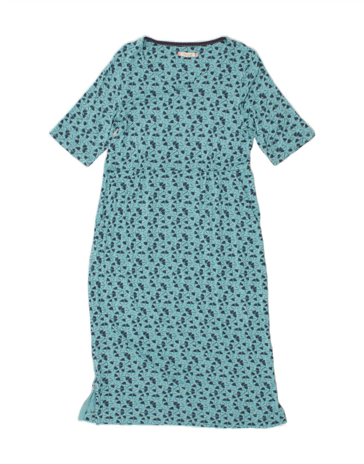 WHITE STUFF Womens Abstract Pattern Maxi Dress UK 10 Small Blue Modal Vintage White Stuff and Second-Hand White Stuff from Messina Hembry 