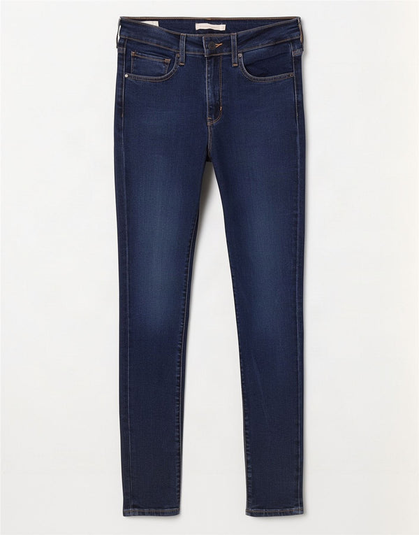 Levi's Damen 721 High Rise Skinny Jeans W27 L30 Blaues Lyocell
