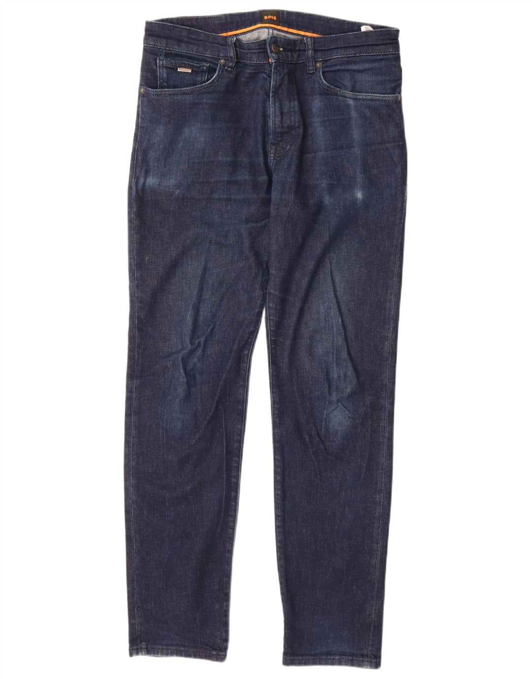 Hugo Boss Damen Slim Jeans W32 L32 Marineblaue Baumwolle