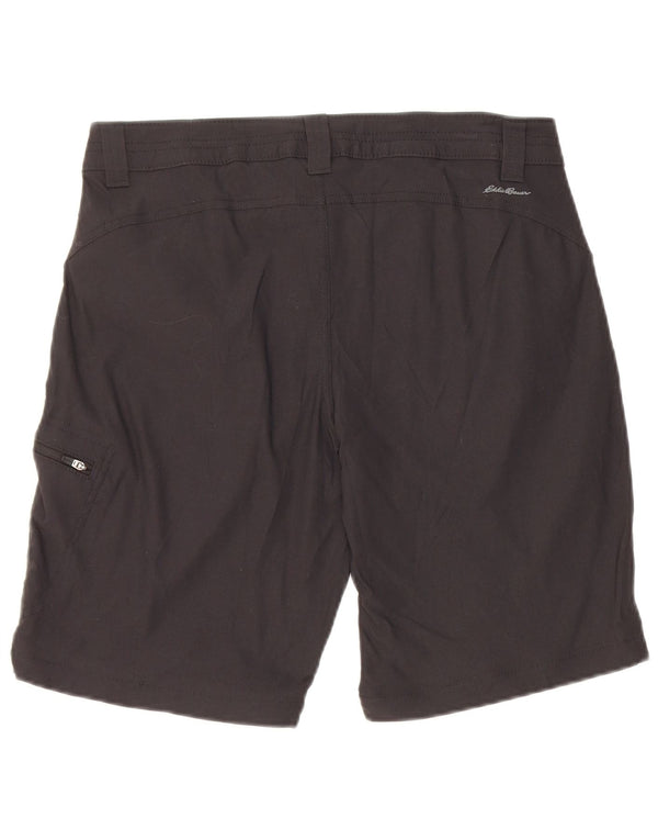 Eddie Bauer Damen Wandershorts US 8 Medium W30 Schwarzes Nylon