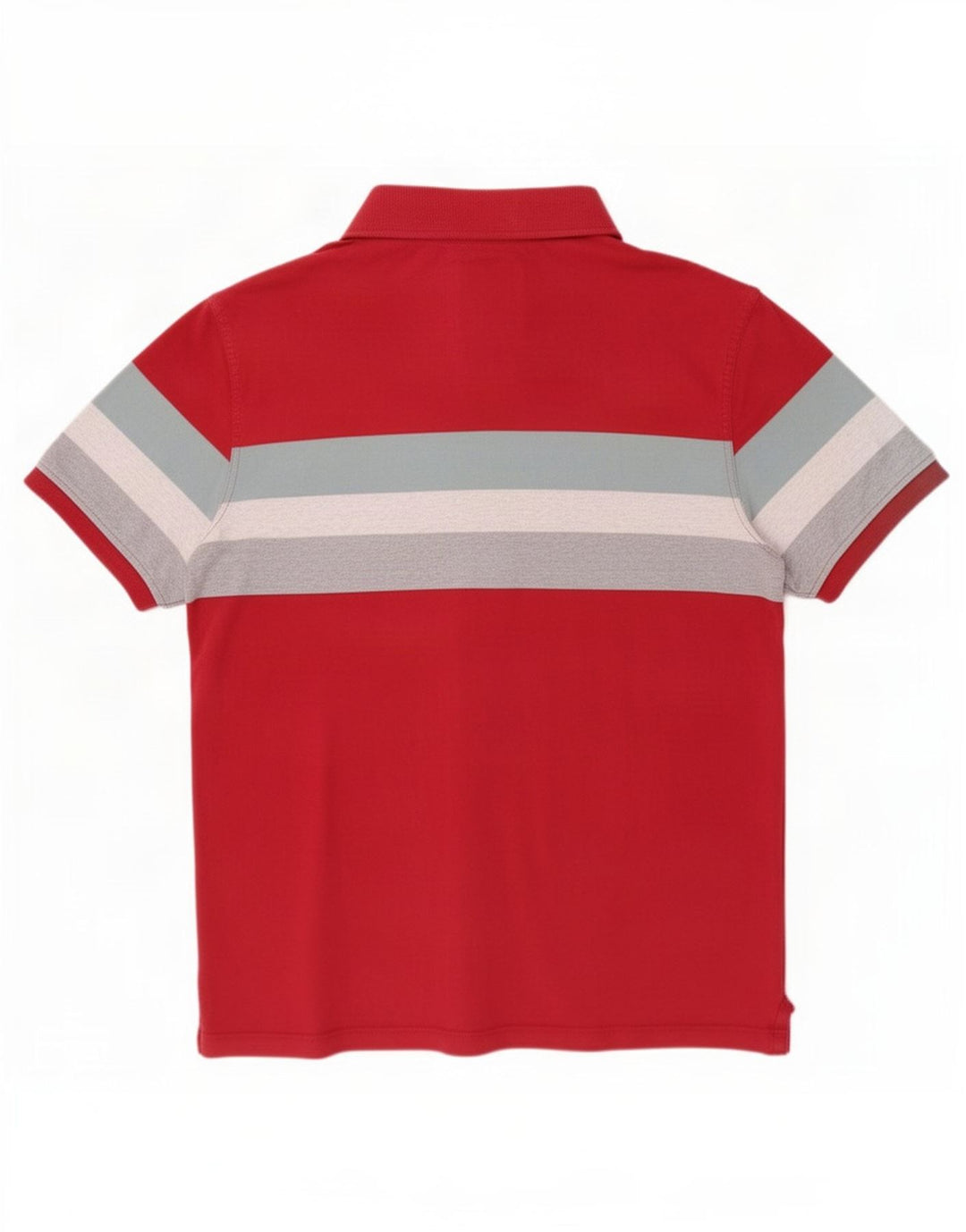 Fat Face Herren-Poloshirt, groß, rot gestreift, Baumwolle