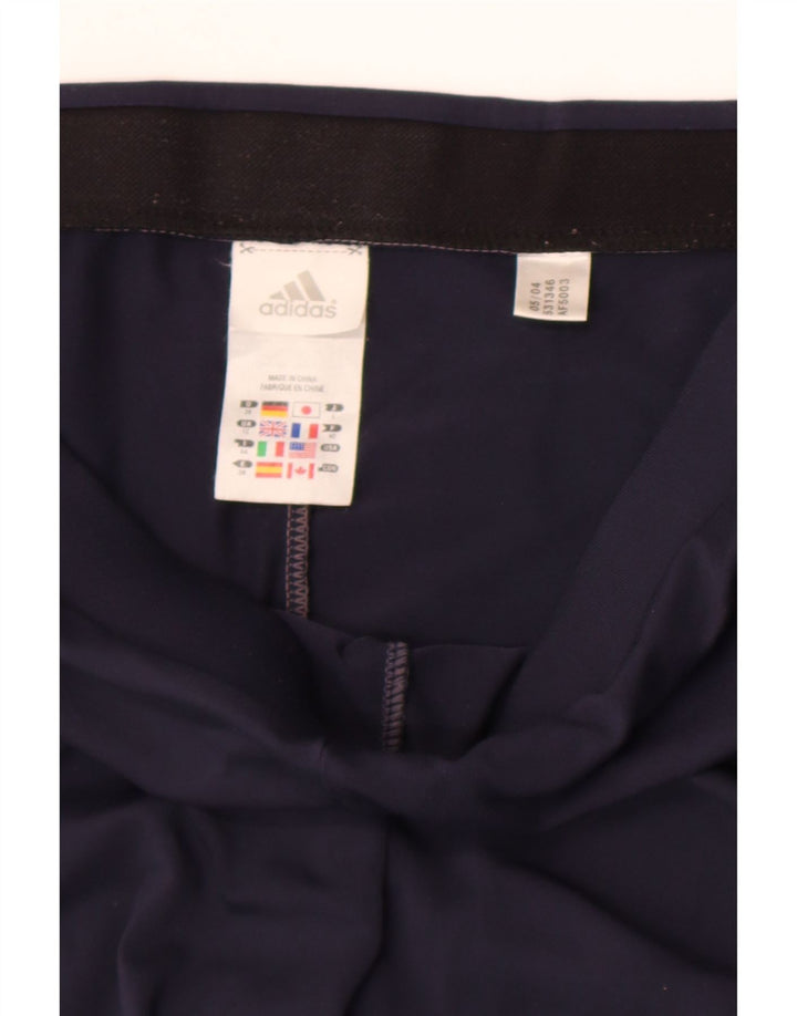 Adidas Damen Climalite Sport Shorts UK 12 Medium Marineblau Polyester