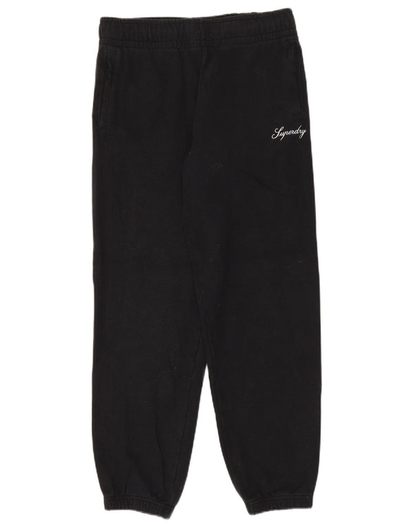 Superdry Damen-Trainingshose, Jogginghose, Größe S, Größe S, Schwarz, Baumwolle
