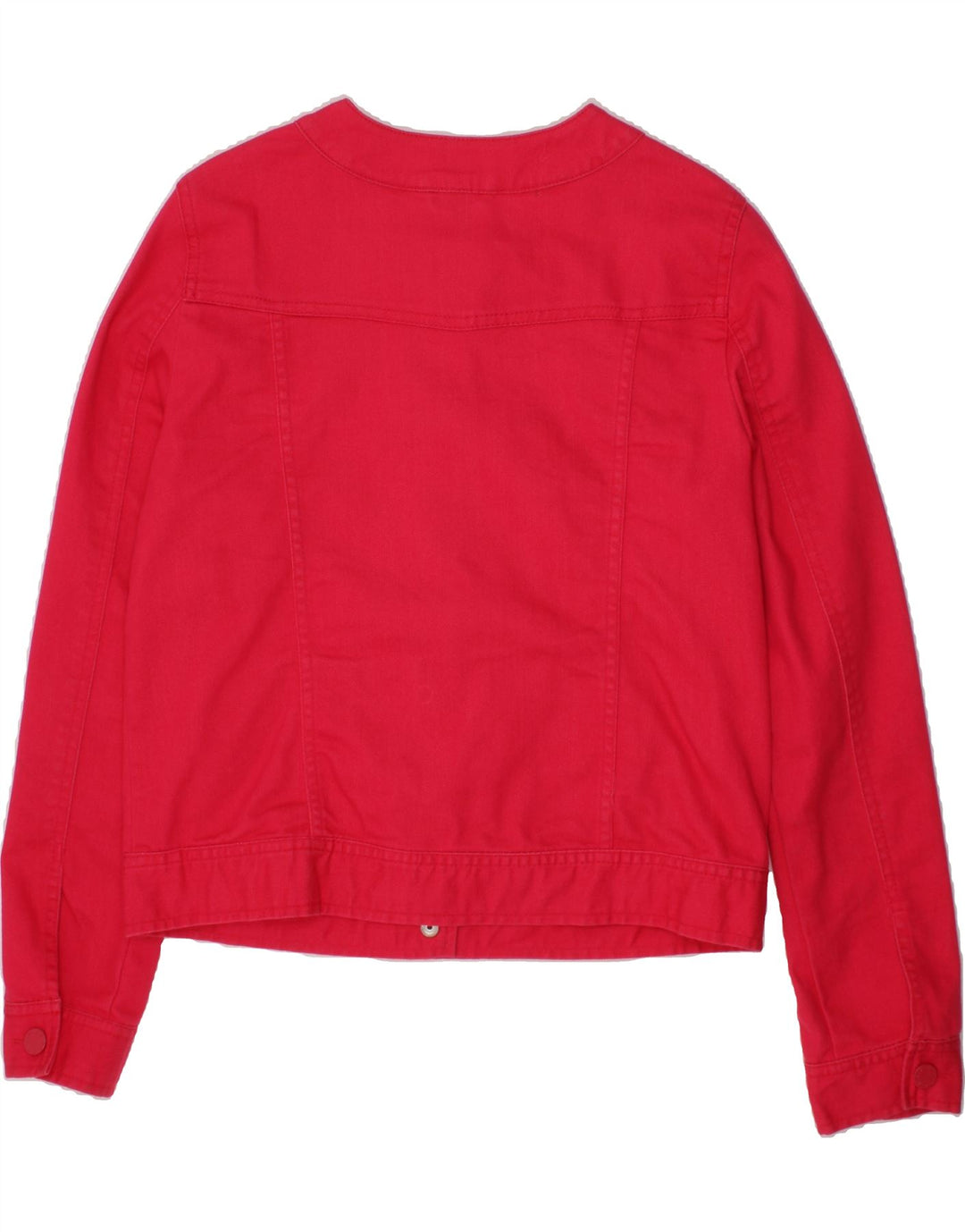 BENETTON Girls Bomber Jacket 11-12 Years 2XL Red Cotton Vintage Benetton and Second-Hand Benetton from Messina Hembry 