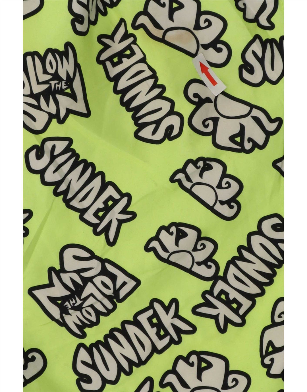 Sundek Herren-Badeshorts mit Grafik, mittelgrün, Polyester