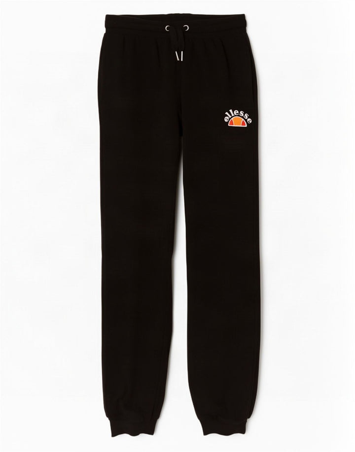 Ellesse Herren-Trainingshose, Jogginghose, Größe S, schwarze Baumwolle