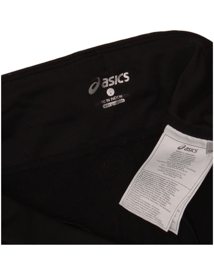 Asics Damen Leggings UK 14 Large Schwarz Polyester Sport
