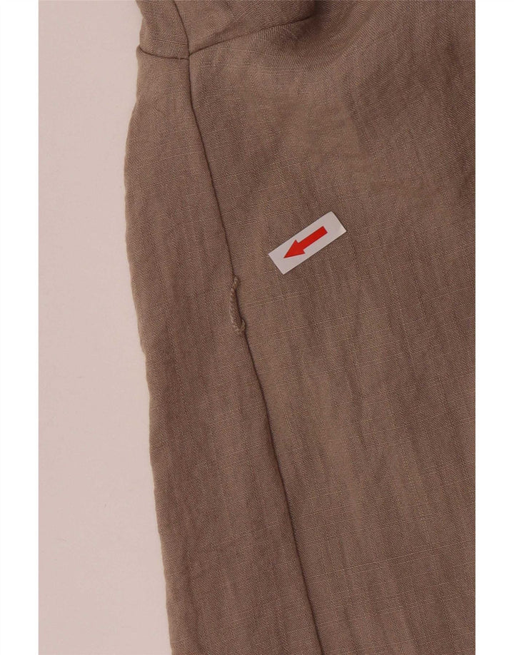 Offene Blazerjacke für Damen von Zara, UK 14, mittelbraune Viskose