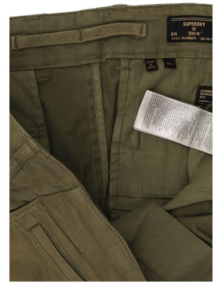 SUPERDRY Herren-Chinoshorts W36, große Khaki-Baumwolle