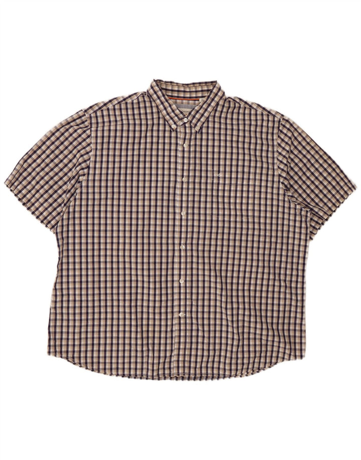 DOCKERS Herren Kurzarmhemd 2XL Mehrfarbig kariert Baumwolle