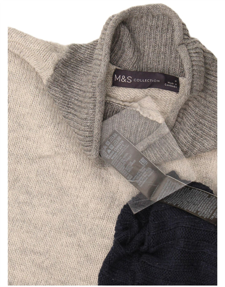Marks & Spencer Damen-Pullover mit Rollkragen, Gr. 14, mittleres Marineblau