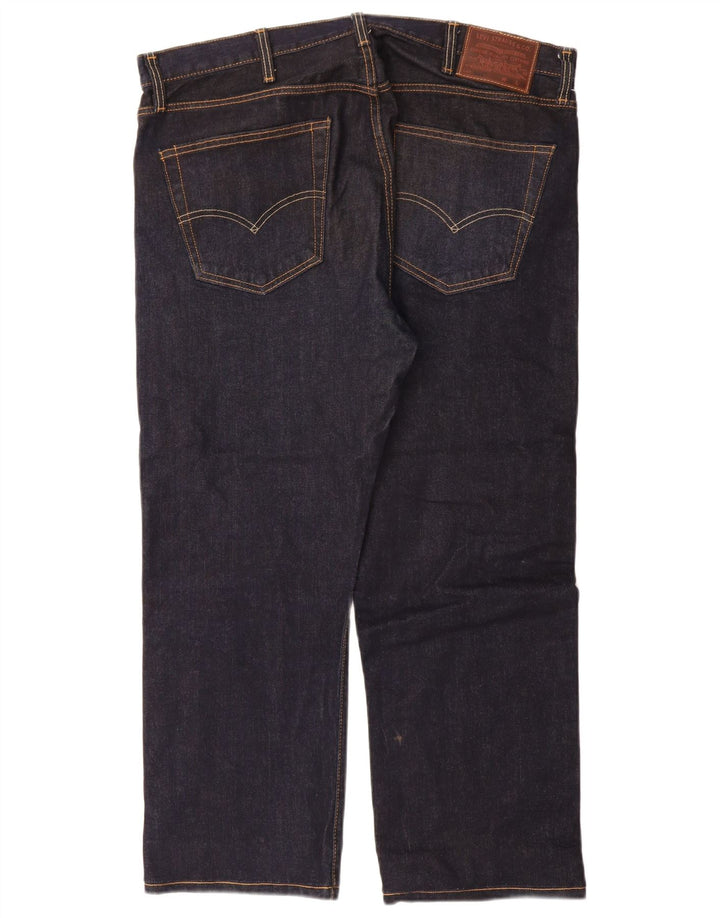 Levi's Herren 501 Straight Jeans W38 L27 Marineblaue Baumwolle