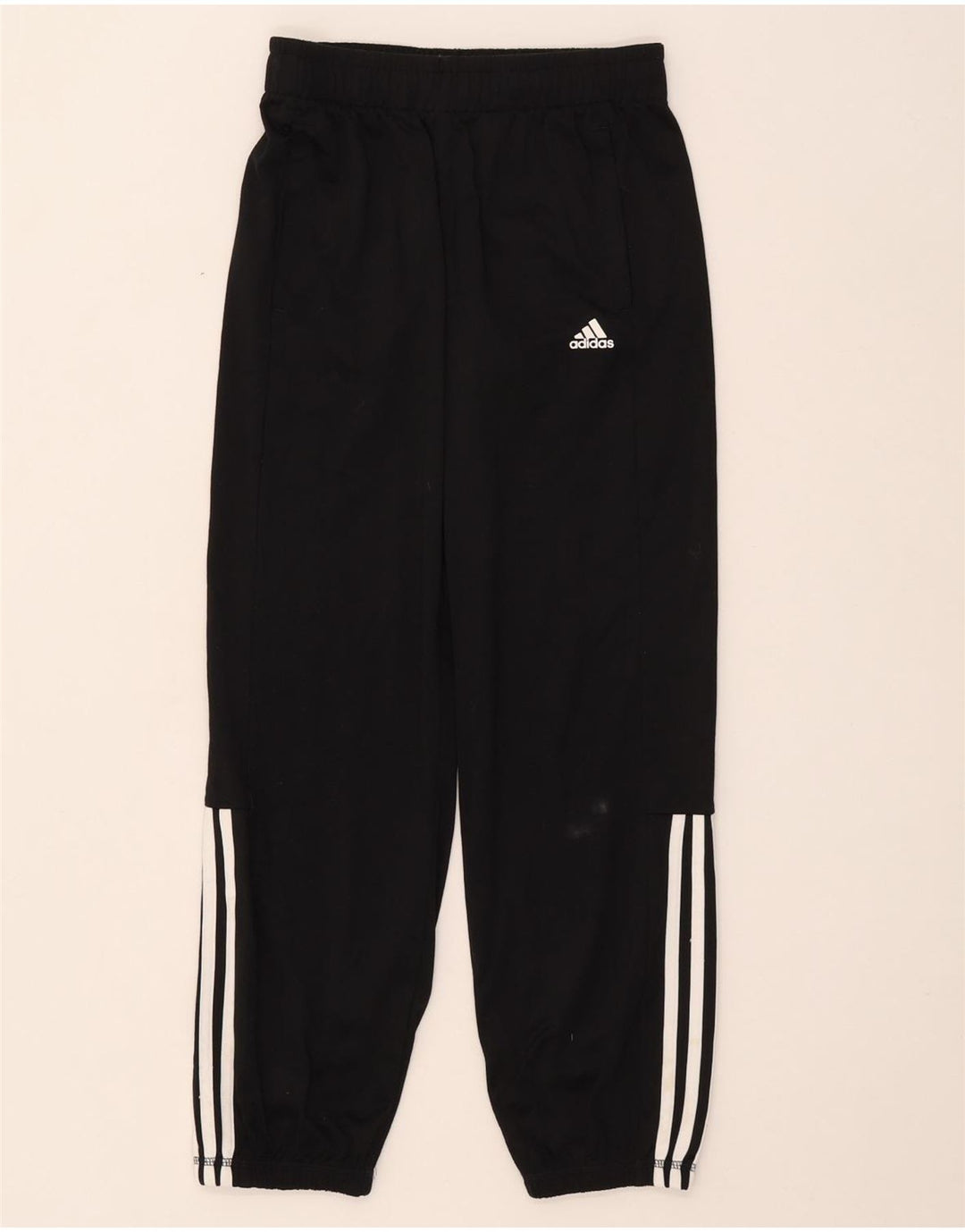 Adidas Jungen-Trainingshose, Jogginghose, 11–12 Jahre, schwarzes Polyester