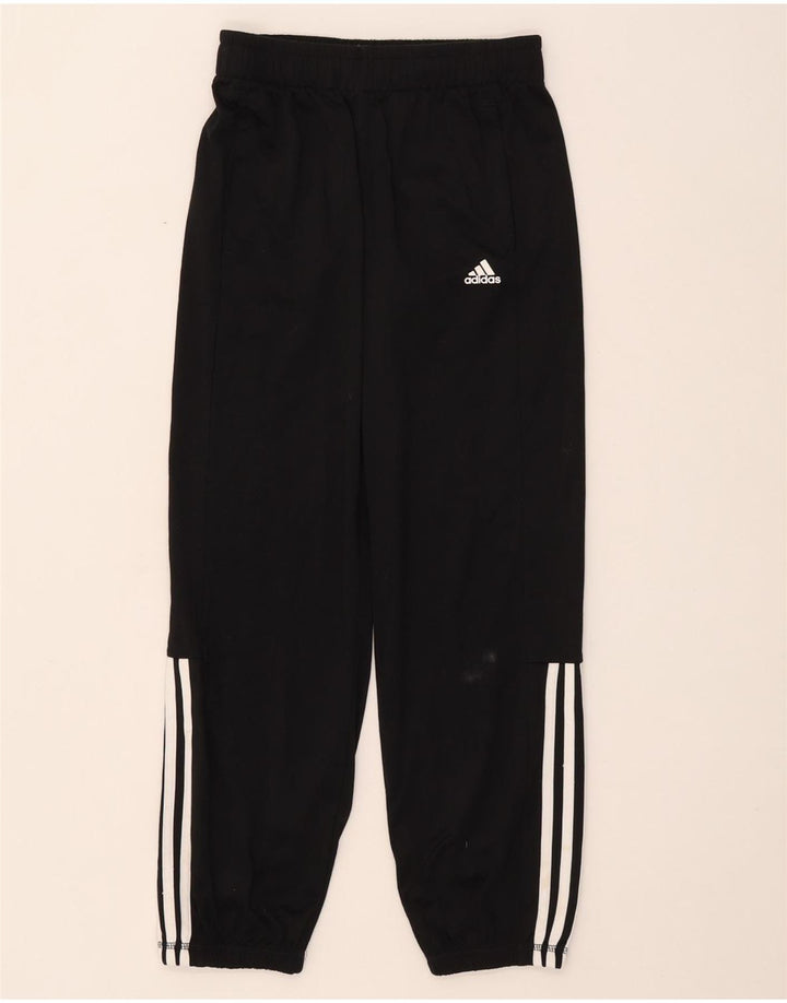 Adidas Jungen-Trainingshose, Jogginghose, 11–12 Jahre, schwarzes Polyester