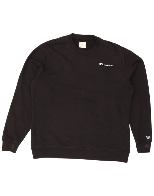 Champion Herren Sweatshirt Pullover XL Schwarz Baumwolle