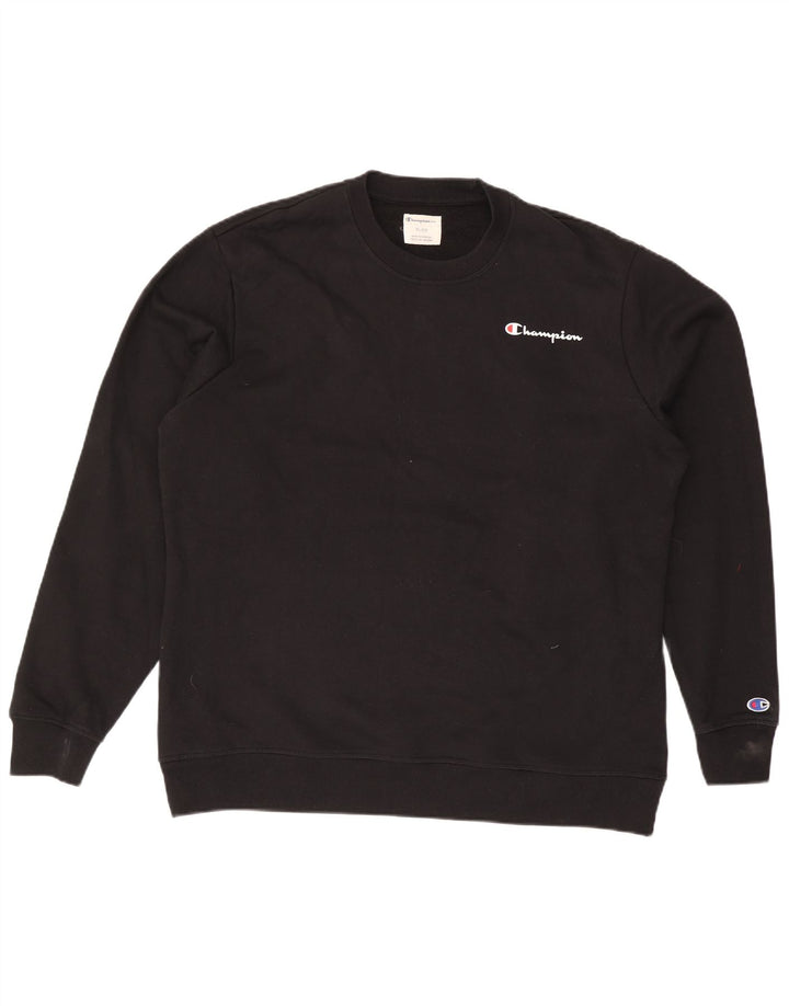 Champion Herren Sweatshirt Pullover XL Schwarz Baumwolle