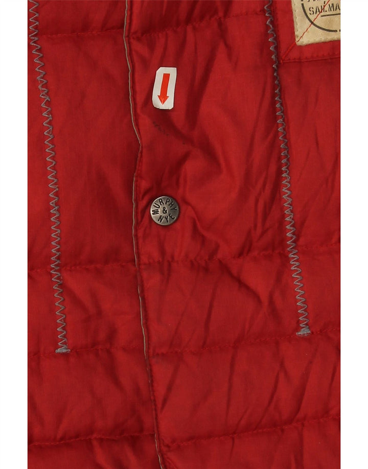 Murphy & Nye Jungen-Gilet mit Grafik, gepolstert, 9–10 Jahre, Größe L, Rot, Polyamid