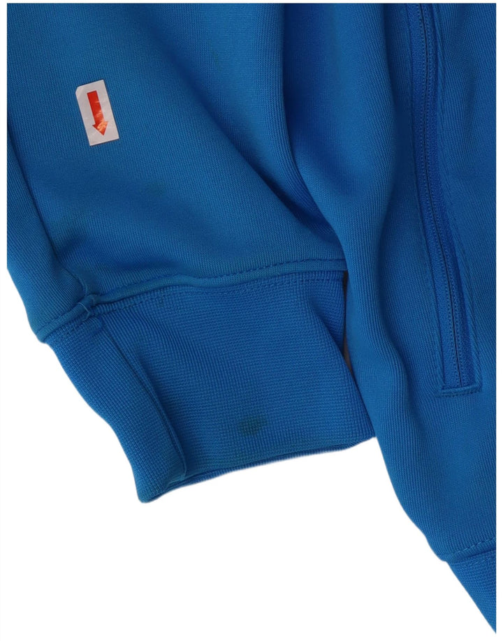 Nike Herren-Trainingsanzugoberjacke aus mittelblauem Polyester