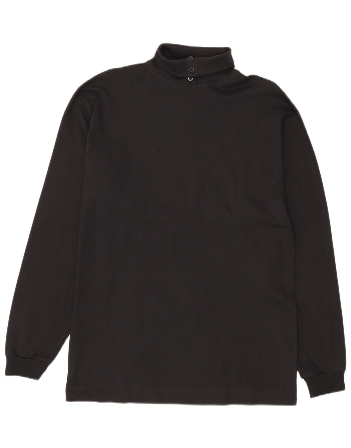 Belfe & Belfe Herren-Top, Langarm, IT 52, Größe L, Schwarz, Baumwolle