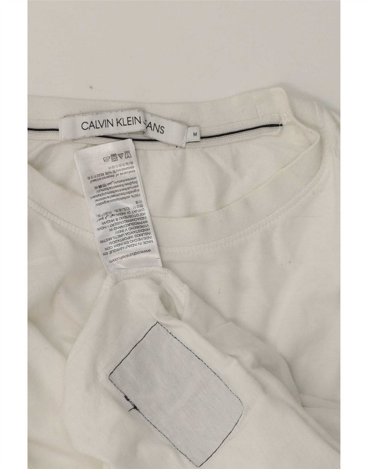 Calvin Klein Jeans Herren T-Shirt Top Mittelweiße Baumwolle