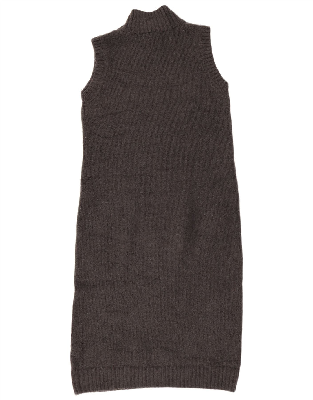Zara Damen Ärmelloses Pulloverkleid UK 14 Mittelgrau