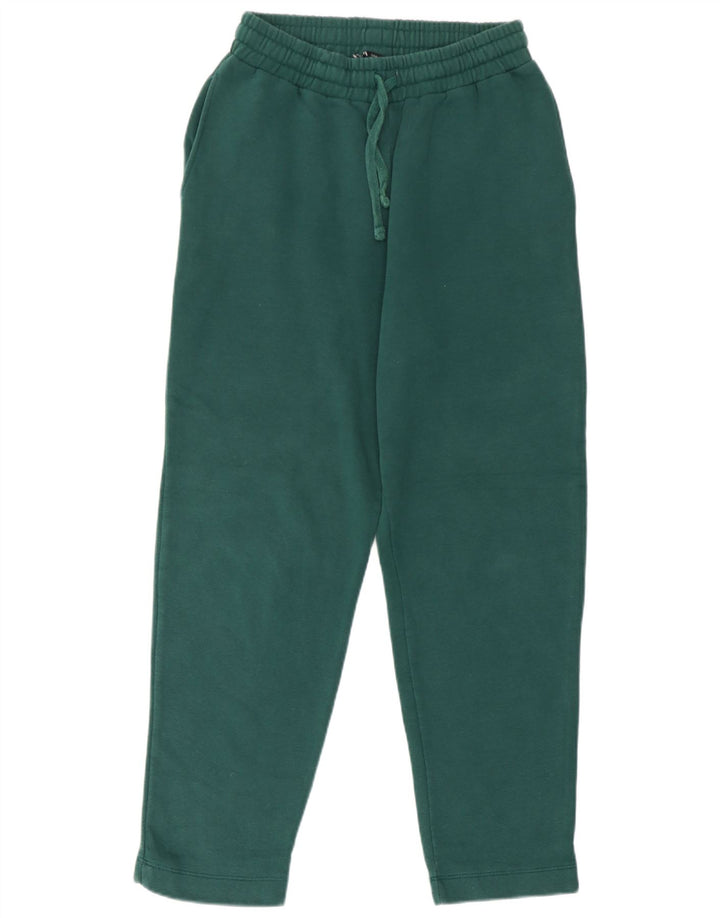 Zara Damen-Trainingshose, Gr. 8, Größe S, grüne Baumwolle
