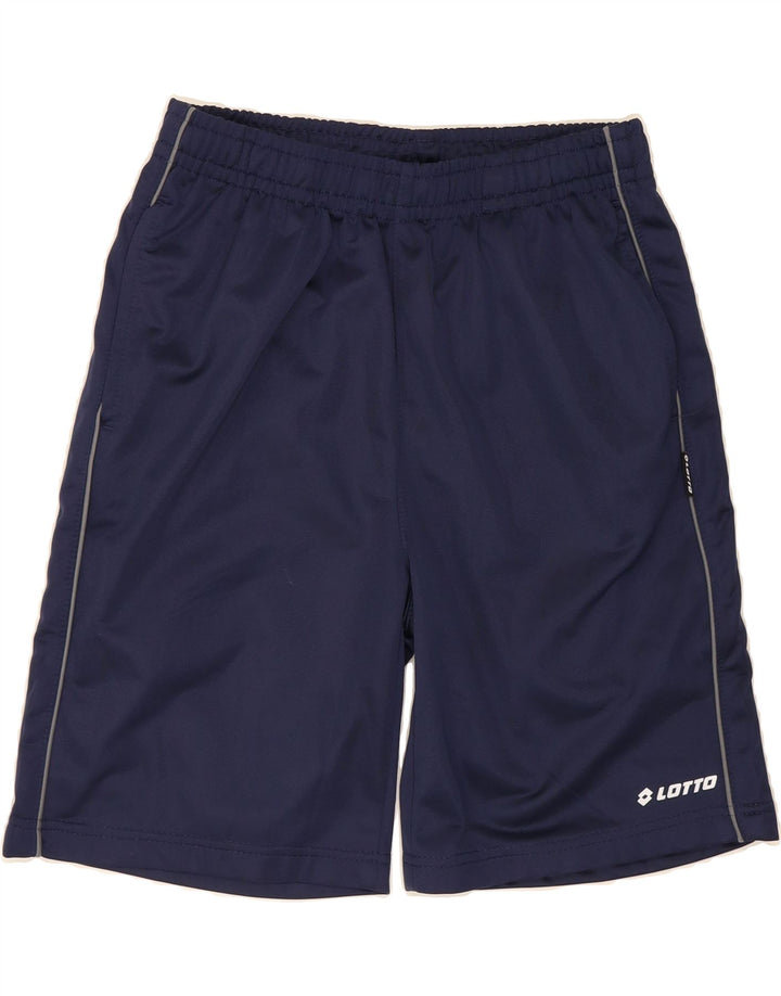LOTTO Womens Sport Shorts UK 12 Medium Navy Blue Polyester Vintage Lotto and Second-Hand Lotto from Messina Hembry 