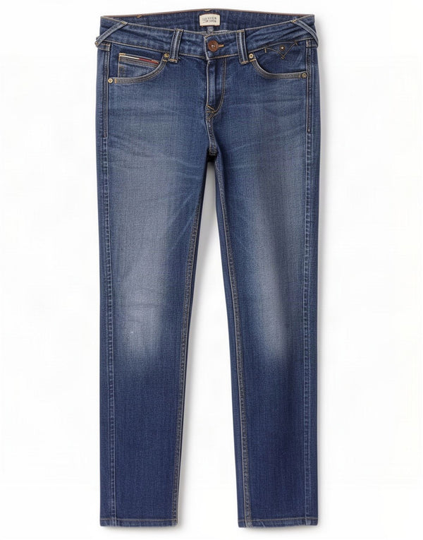 Tommy Hilfiger Damen Slim Jeans W26 L30 Blaue Baumwolle