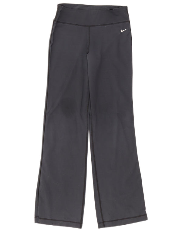 Nike Damen Dri Fit Trainingshose UK 10 Small Grau