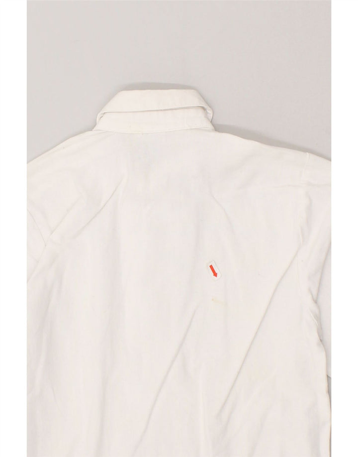 VINTAGE Boys Pullover Shirt 9-10 Years White Cotton | Vintage Vintage | Thrift | Second-Hand Vintage | Used Clothing | Messina Hembry 