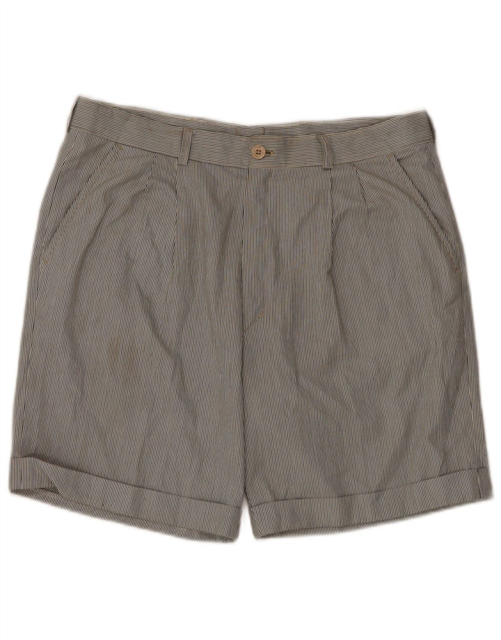 VINTAGE Herren Chino-Shorts mit Pegged, Größe 52, XL, W34, mehrfarbig, Nadelstreifen