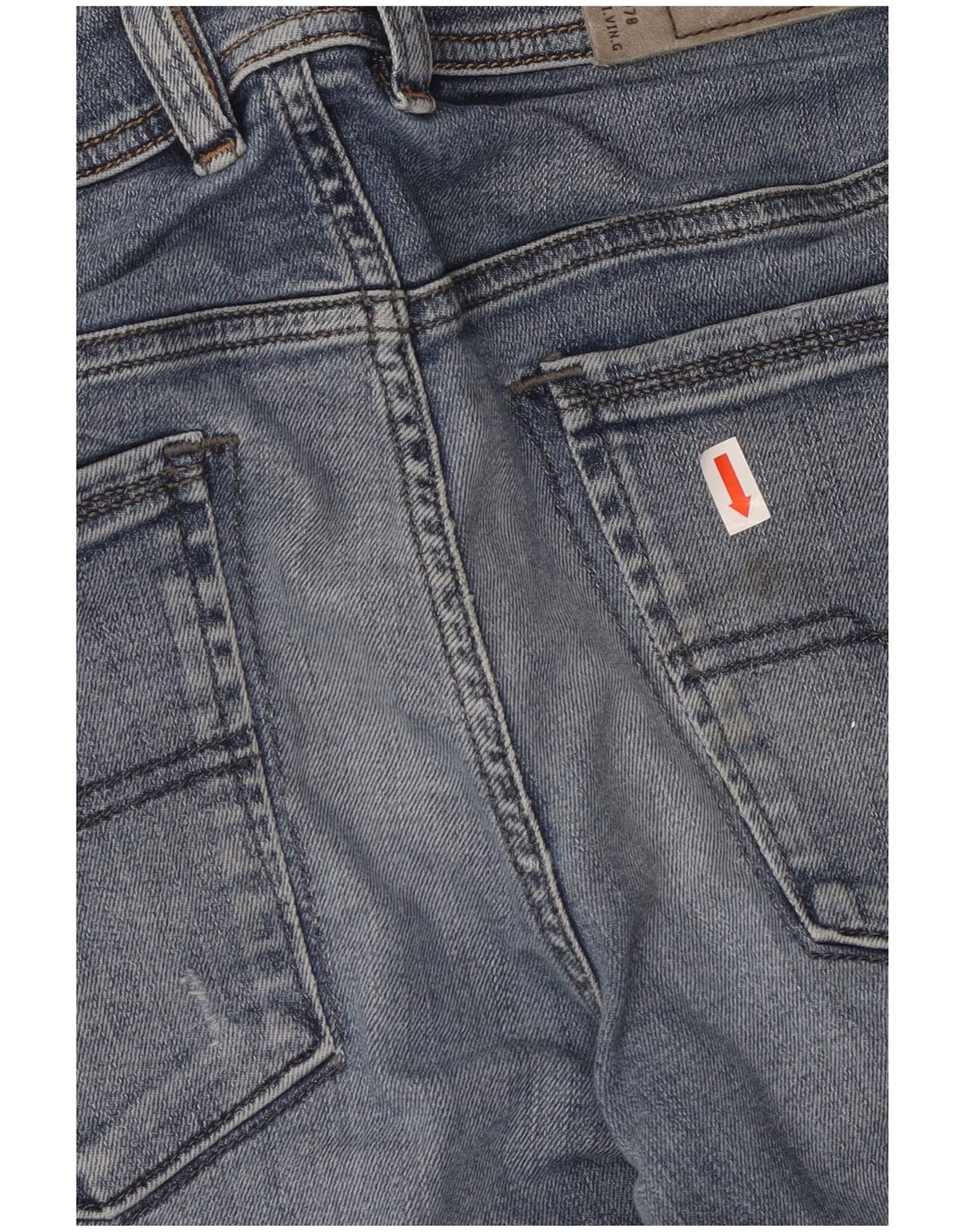 Diesel Distressed Slim Jeans für Damen, W29, L29, blaue Baumwolle