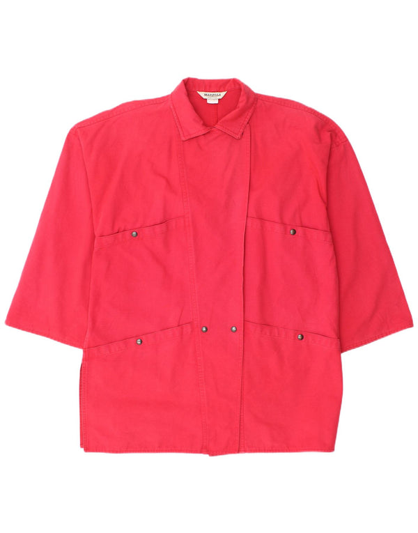 Marella Damen Übergroße Utility-Jacke mit 3/4-Ärmeln, UK 12, Mittelrot