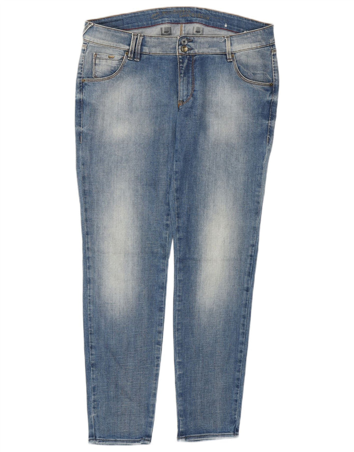 Gas Damen Slim Jeans W32 L28 Blaue Baumwolle