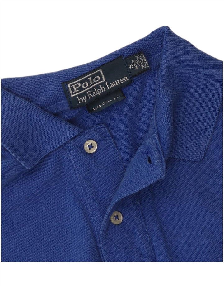 Polo Ralph Lauren Herren-Poloshirt mit individueller Passform, Größe S, Blau, Baumwolle