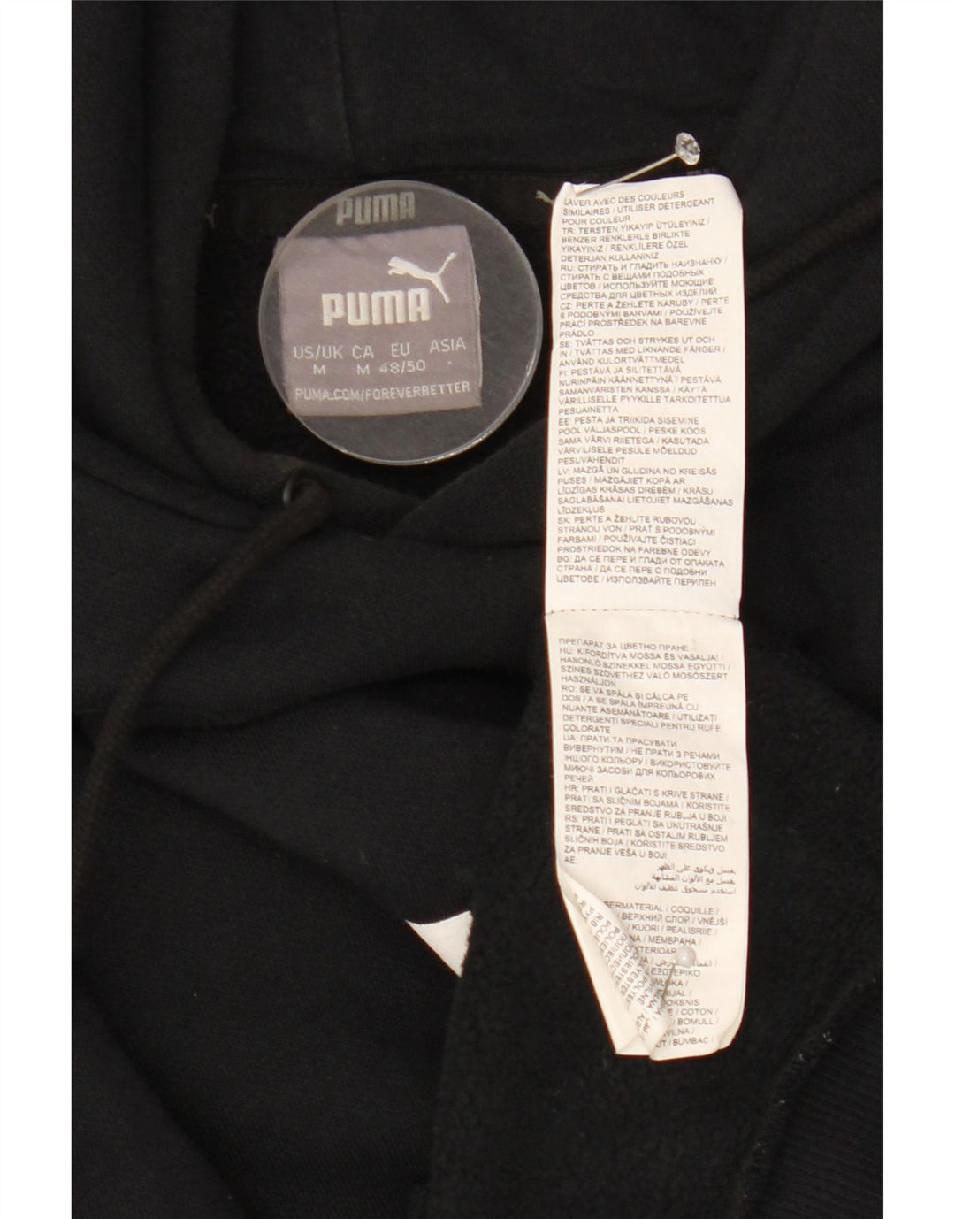 PUMA Herren Graphic Hoodie Pullover Mittelschwarze Baumwolle