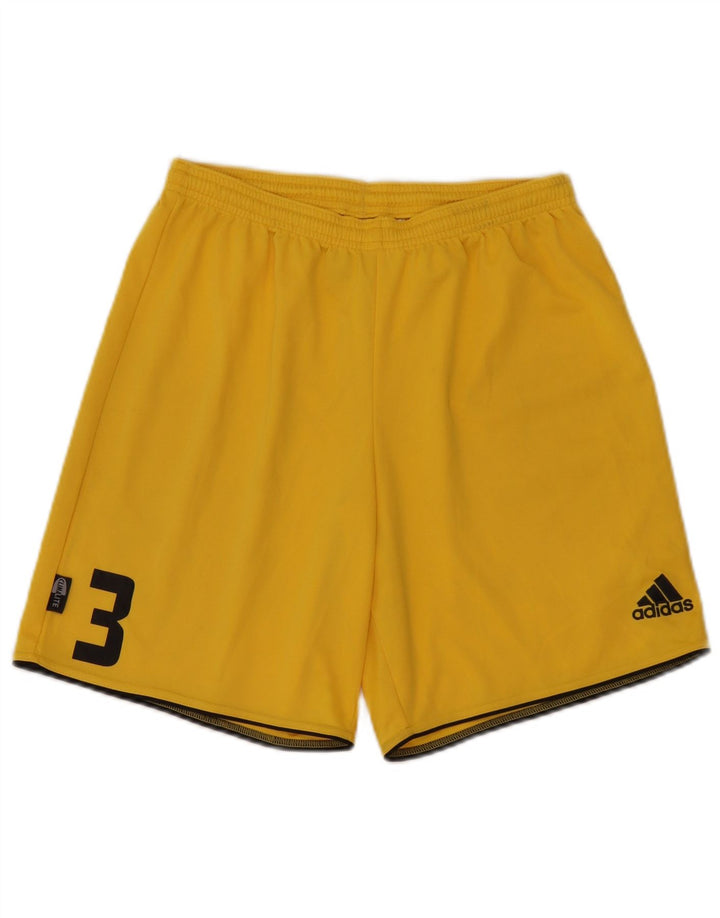 Adidas Herren Climalite Graphic Sport Shorts Mittelgelbes Polyester