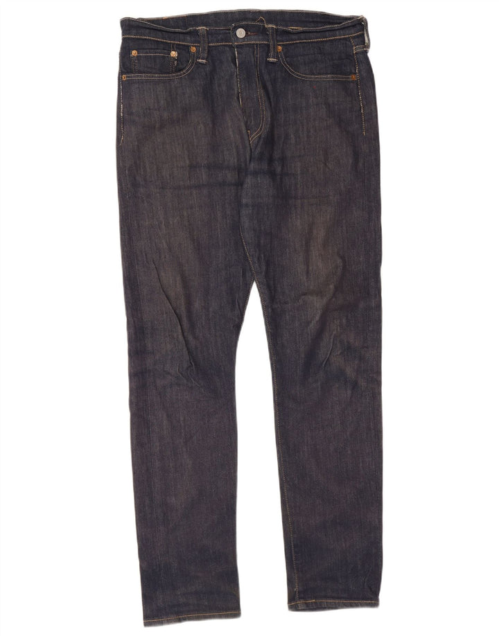 Levi's Herren 522 Straight Jeans W32 L32 Marineblaue Baumwolle